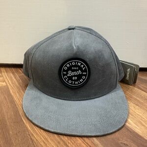 NWT New Bench Gray Blue Baseball Cap Adjustable Back OS